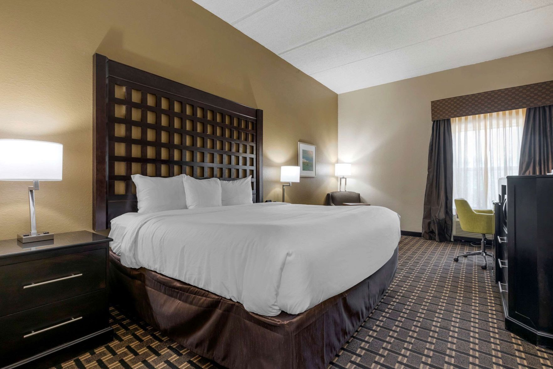 Egyptian cotton sheets, premium bedding, desk, laptop workspace