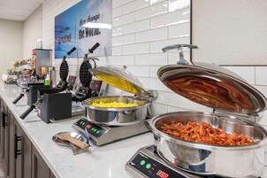 Free daily buffet breakfast