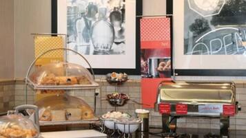 Free daily buffet breakfast