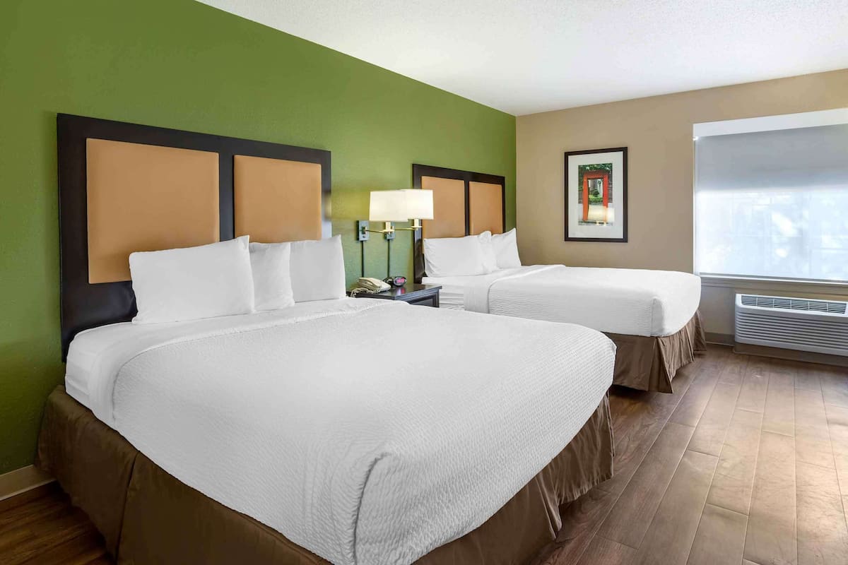 Studio, 2 Queen Beds, Non Smoking | Desk, blackout drapes, iron/ironing board, free WiFi