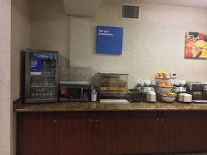 Free daily buffet breakfast
