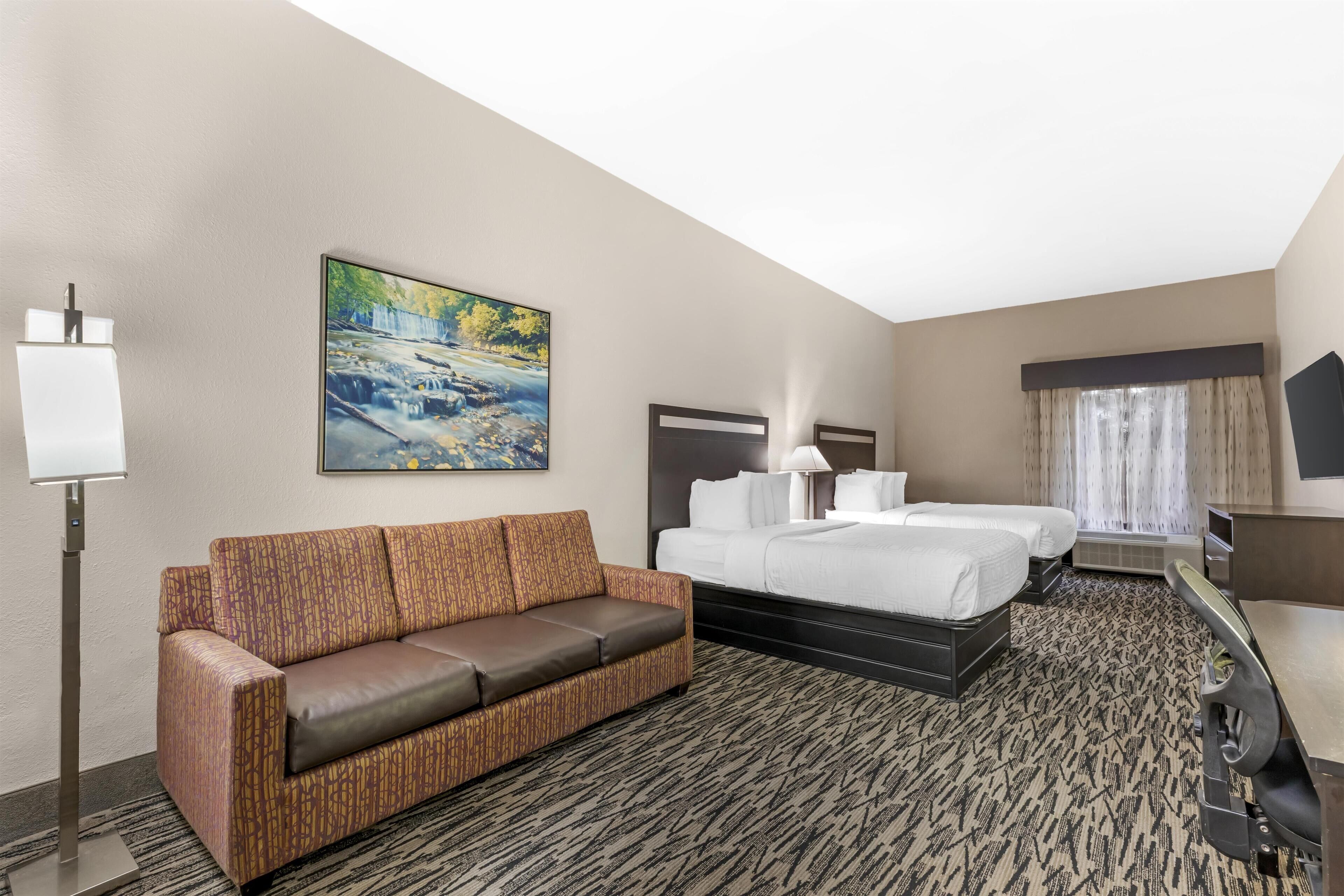 標準客房, 2 張加大雙人床, 非吸煙房, 雪櫃和微波爐 | 1 間睡房、高級寢具、特厚豪華床墊、書桌