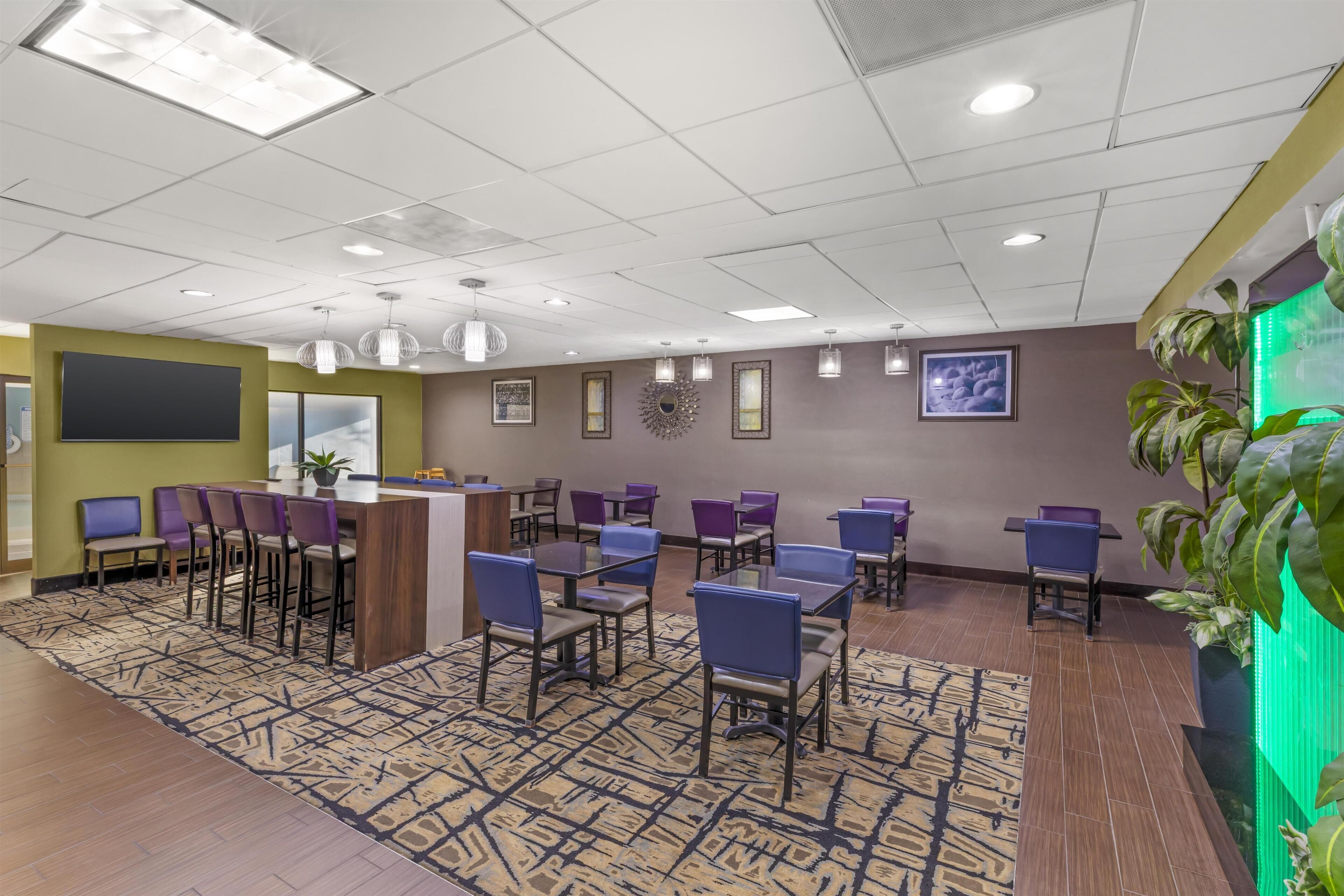 Free daily self-service breakfast 