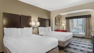 套房, 2 張加大雙人床, 非吸煙房, 冰箱和微波爐 | 埃及棉床單、高級寢具、舒適加層、客房內保險箱