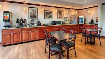 Free daily full breakfast