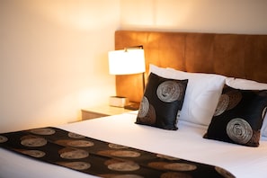 Blackout curtains, iron/ironing board, free WiFi, bed sheets