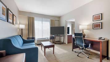 Desk, blackout curtains, iron/ironing board, free WiFi