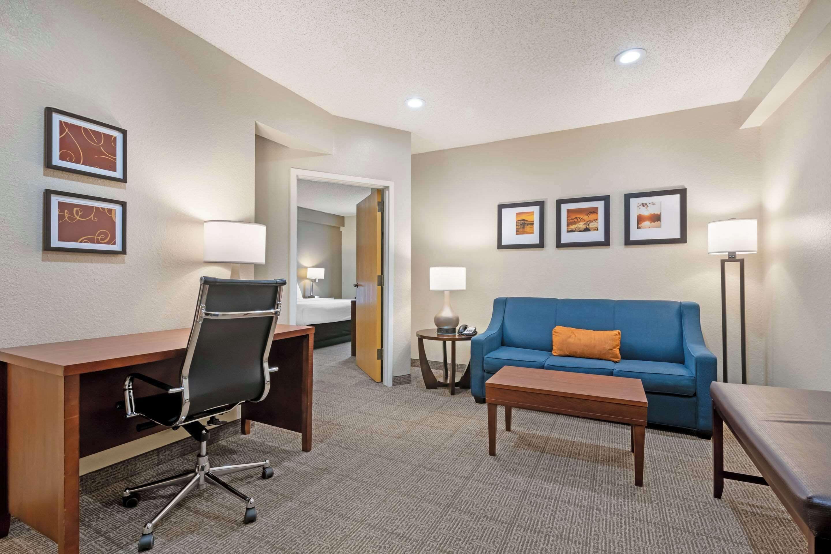 desk, blackout curtains, iron/ironing board, free wifi