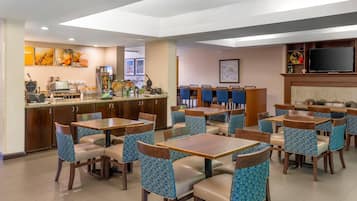 Free daily buffet breakfast