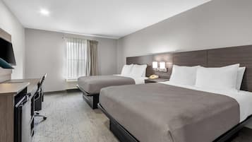 Room, 2 Queen Beds, Non Smoking | Desk, laptop workspace, iron/ironing board, free WiFi