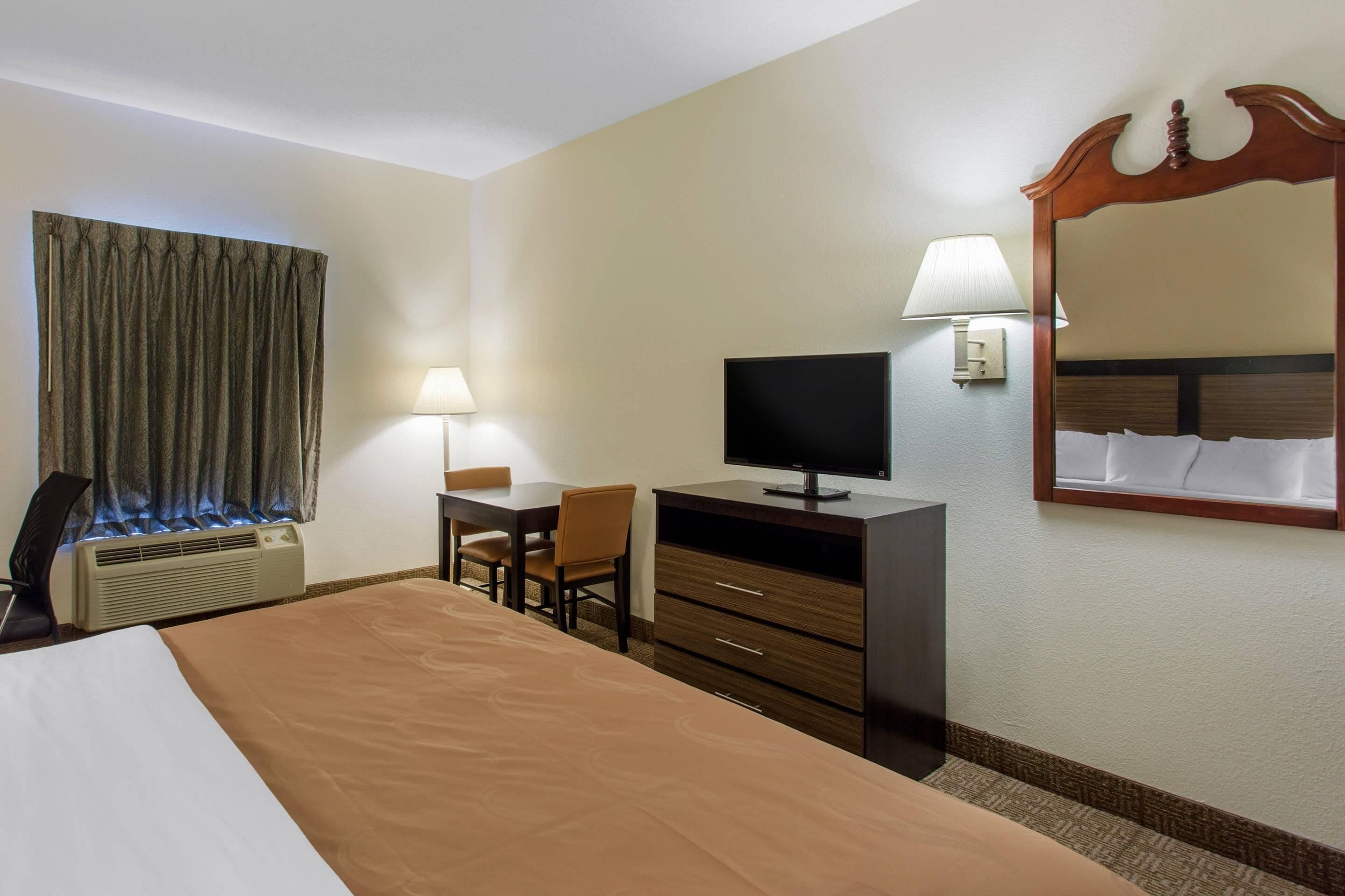 desk, laptop workspace, iron/ironing board, free wifi