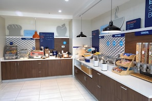 Free daily self-serve breakfast