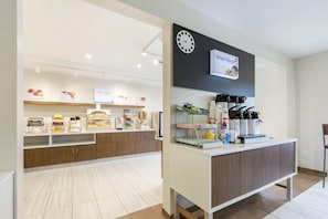 Free daily self-service breakfast