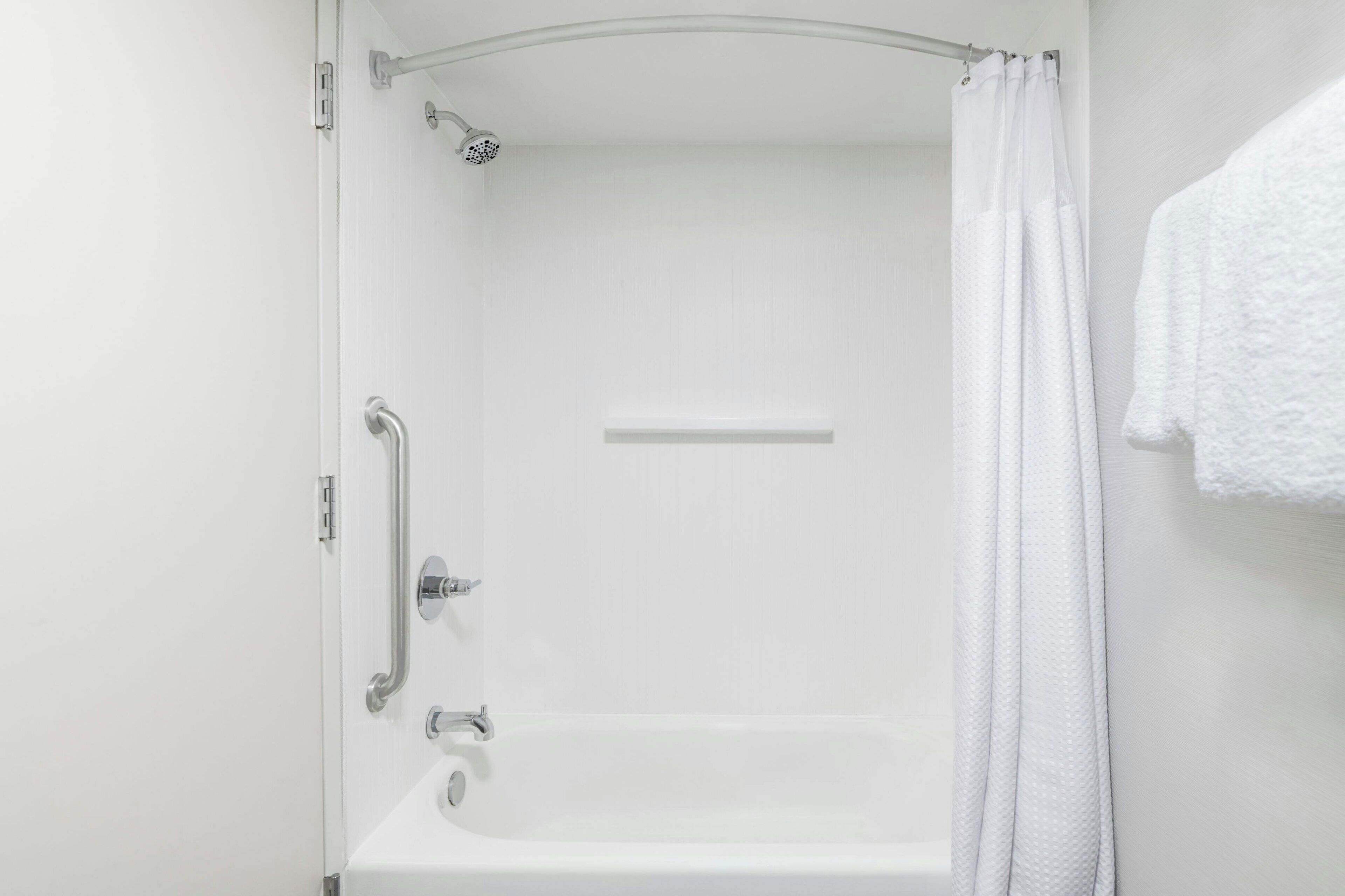 free toiletries, hair dryer, towels