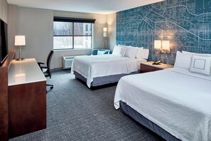1 bedroom, premium bedding, pillowtop beds, desk