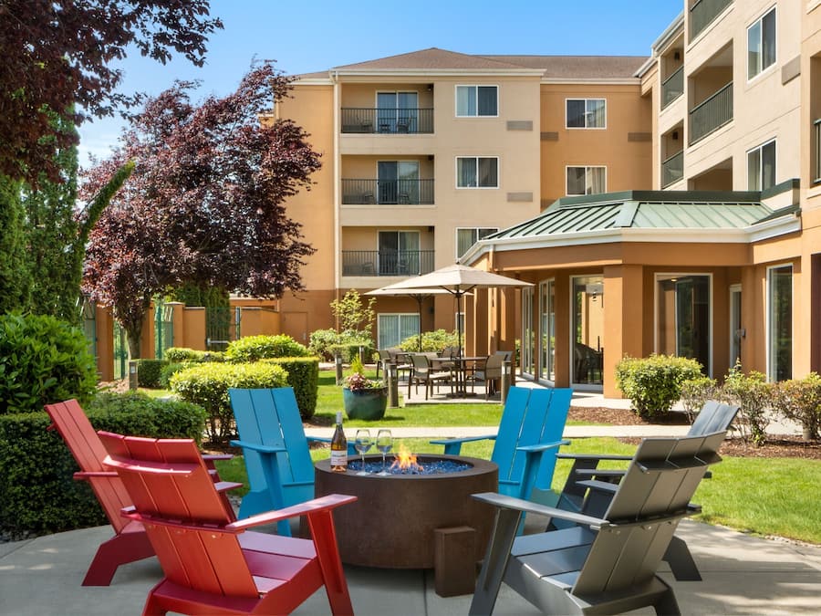 Vue depuis lâhĂ©bergement