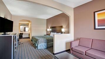 Escritorio y espacio para trabajar con un portátil