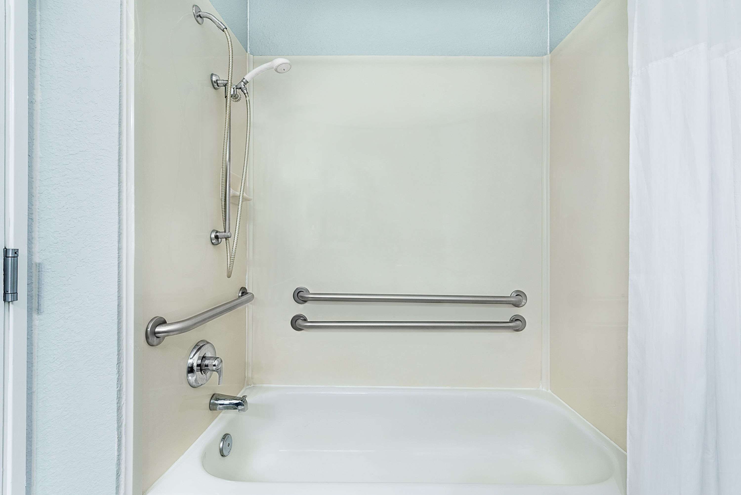 free toiletries, hair dryer, towels