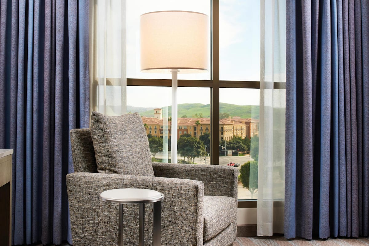 In-room safe, desk, laptop workspace, blackout drapes