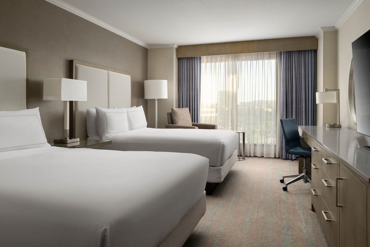 In-room safe, desk, laptop workspace, blackout drapes