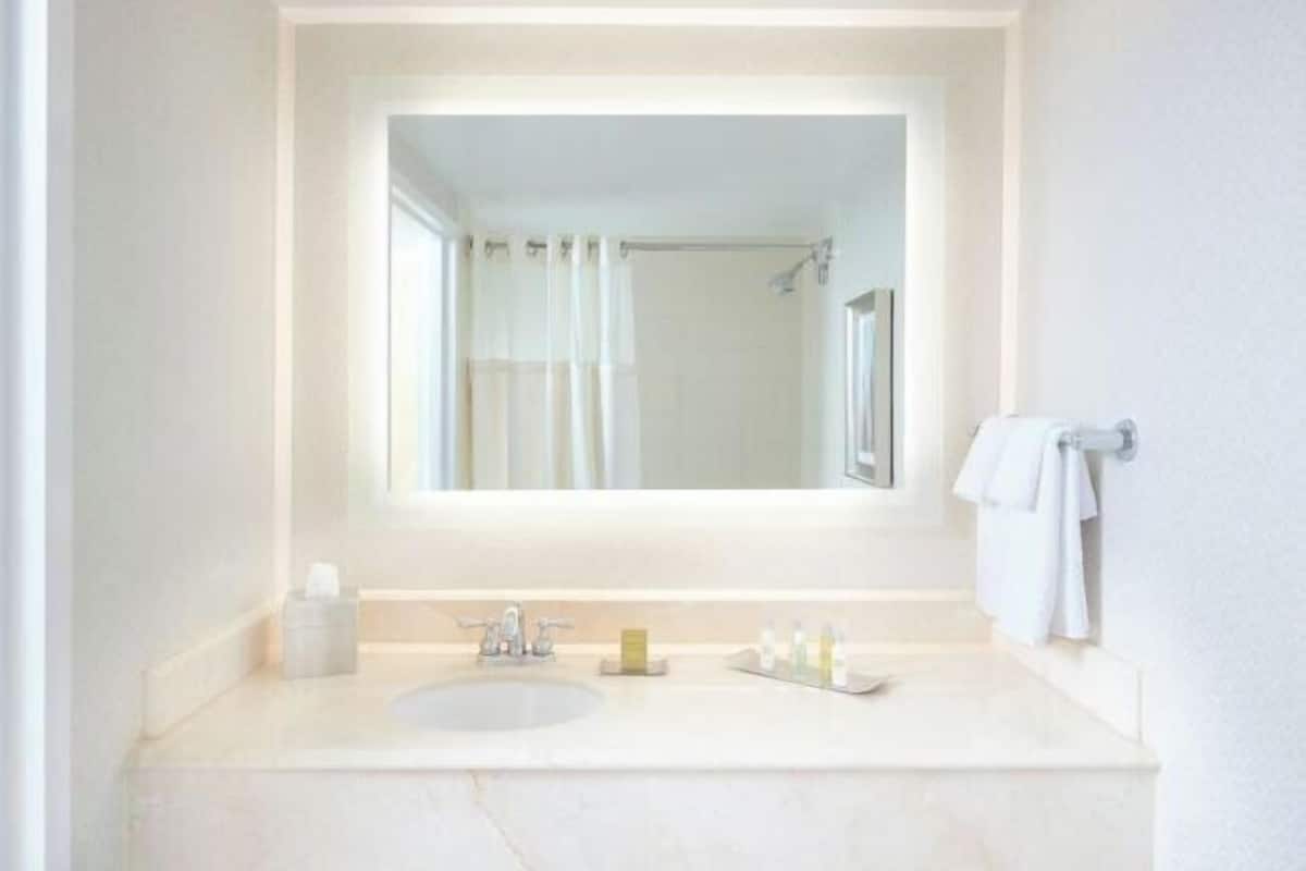 Free toiletries, hair dryer, towels, soap