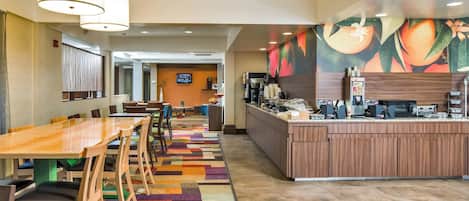 Free daily buffet breakfast