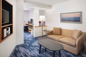 Executive Studio, 1 King Bed with Sofa bed | Living area | 32-inch LED TV with cable channels, TV, Netflix