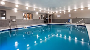 Indoor pool, pool loungers