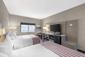 Standard Room, 2 Queen Beds, Non Smoking, Refrigerator & Microwave