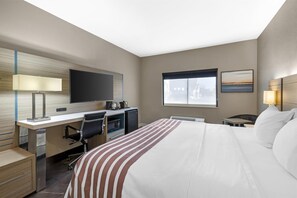 Standard Room, 1 King Bed, Accessible, Refrigerator & Microwave (Pet Friendly) | Desk, blackout drapes, iron/ironing board, free cribs/infant beds