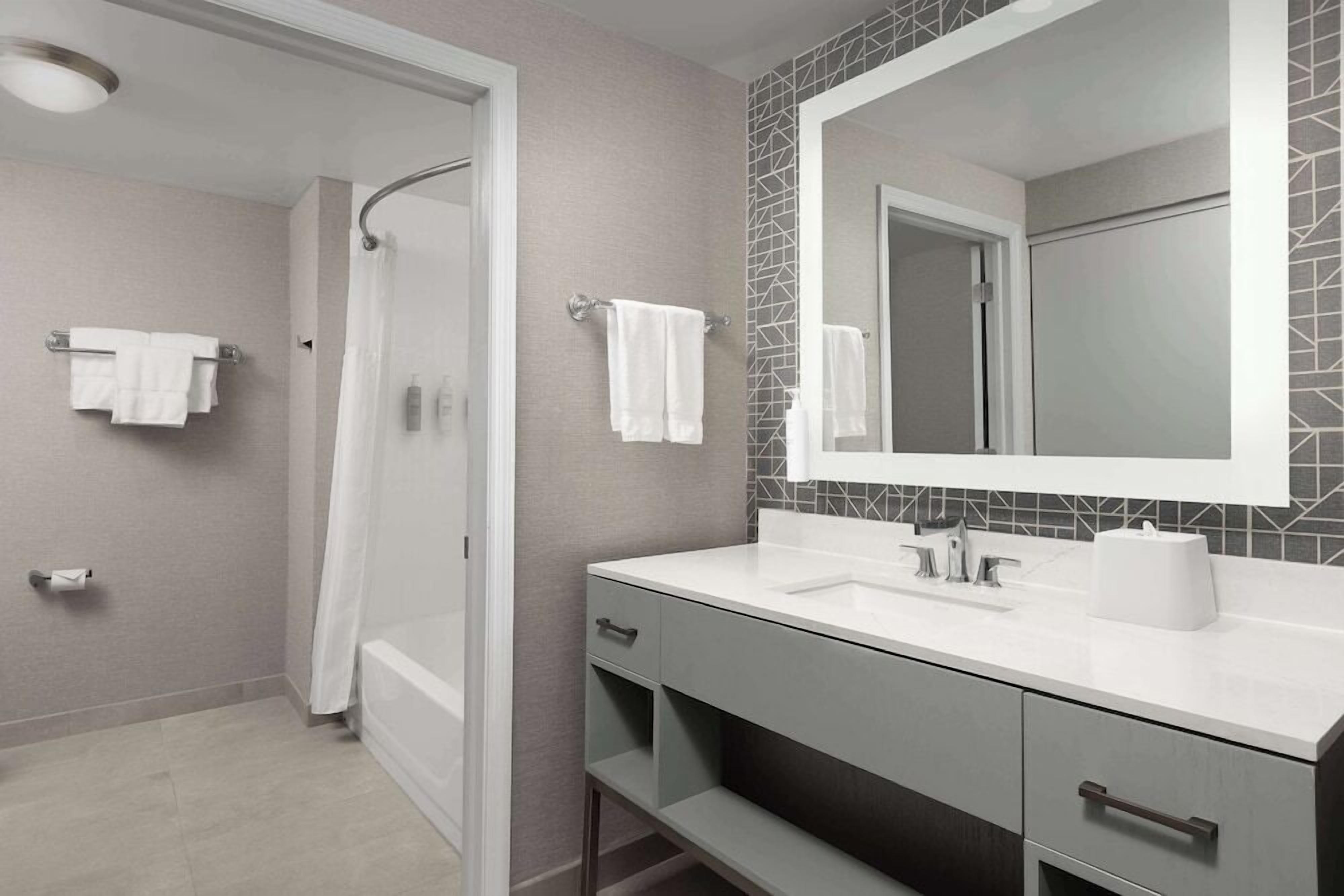 Bathroom | Free toiletries, hair dryer, towels, soap