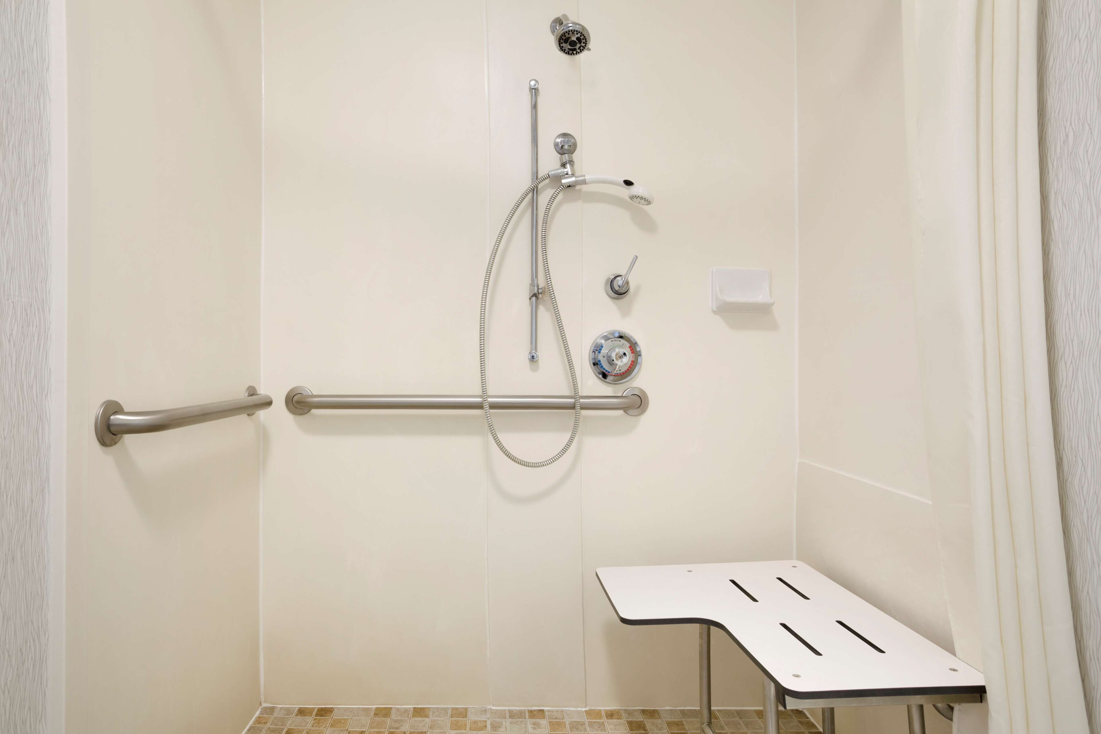 free toiletries, hair dryer, towels