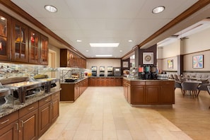 Free daily buffet breakfast