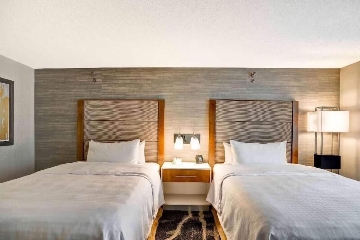 Ropa de cama hipoalergénica y tabla de planchar con plancha