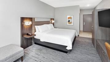In-room safe, desk, laptop workspace, blackout drapes