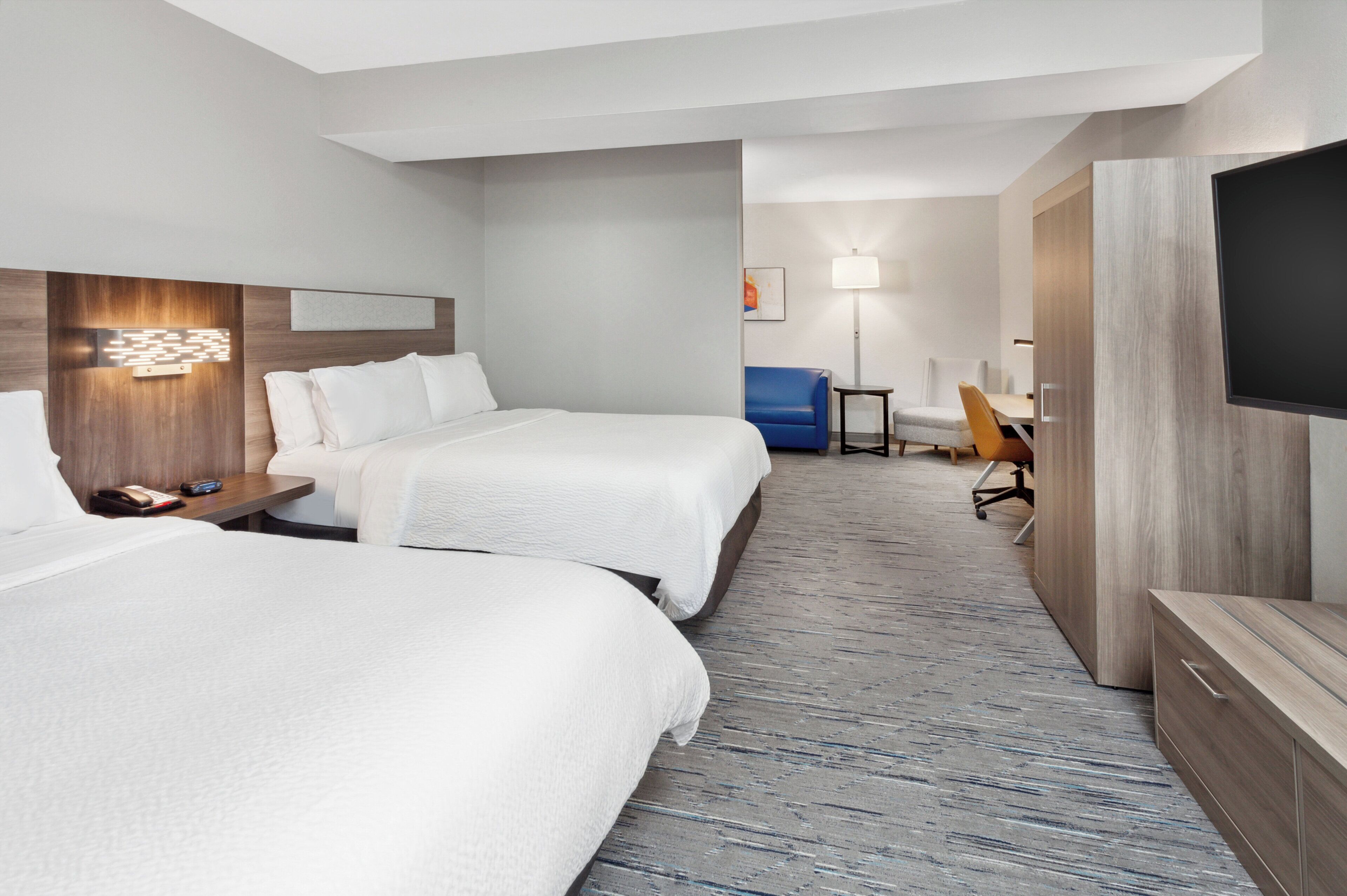 In-room safe, desk, laptop workspace, blackout drapes