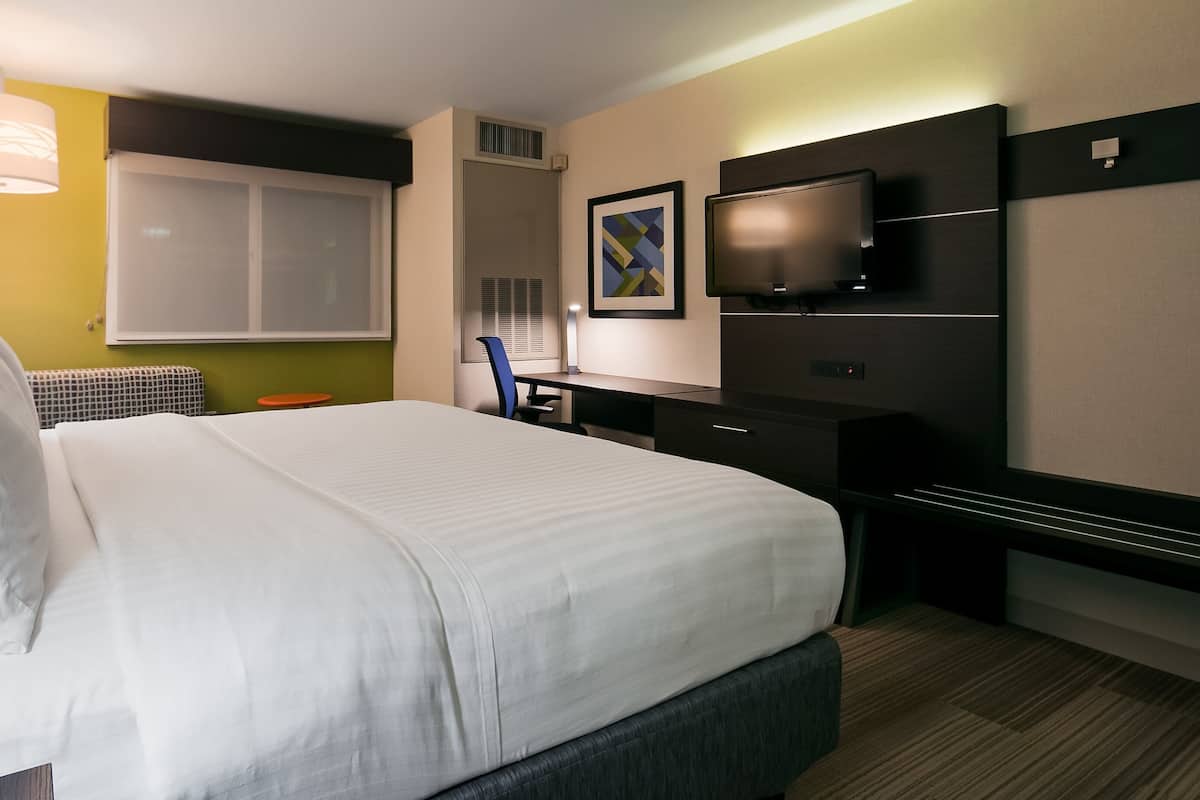 In-room safe, desk, blackout curtains, soundproofing