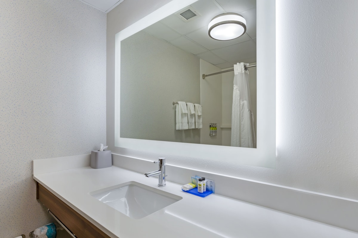 suite, multiple beds (wet bar) | bathroom | free toiletries, hair dryer, towels