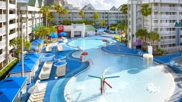 2 outdoor pools, a heated pool, pool cabanas (surcharge), pool umbrellas