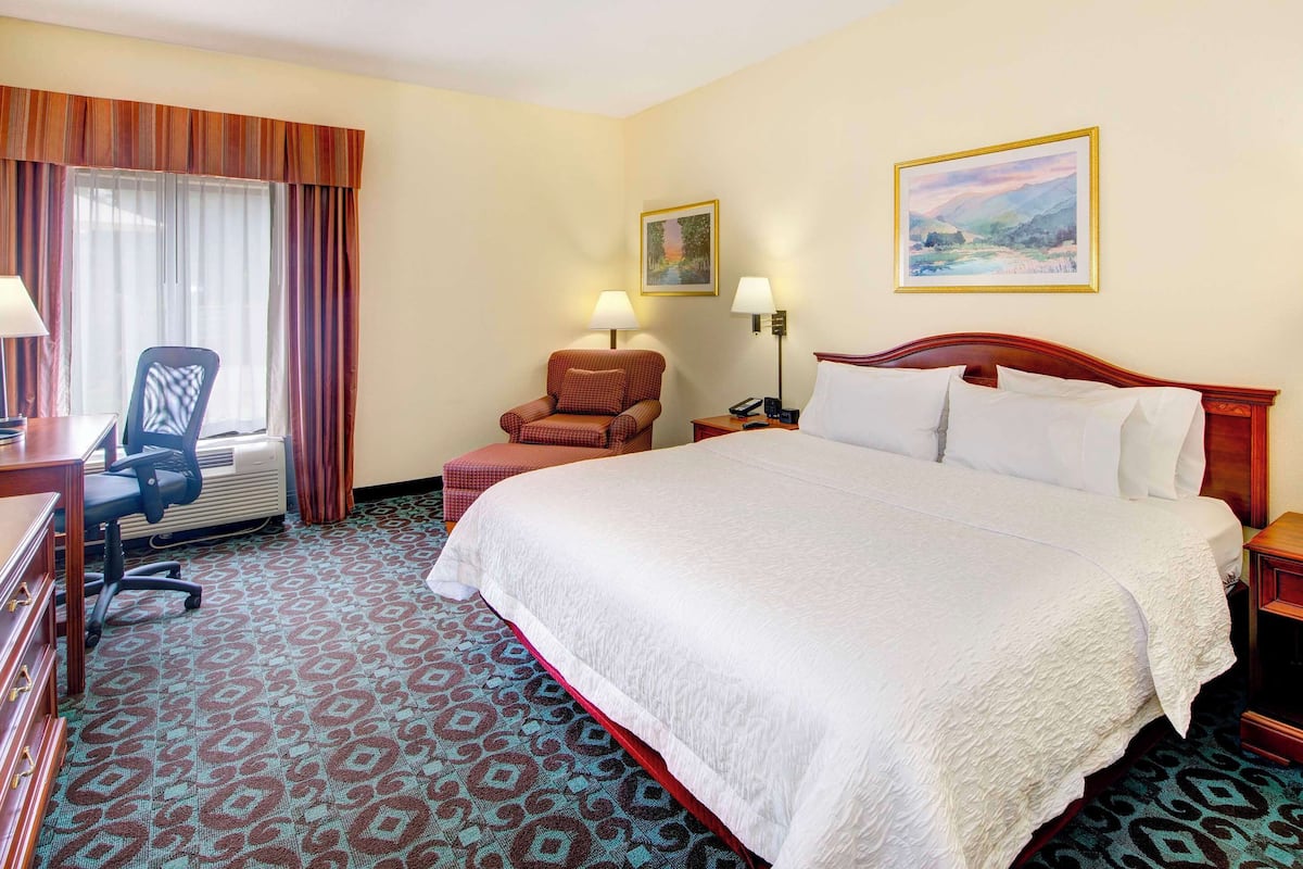 Pillow-top beds, desk, blackout curtains, iron/ironing board