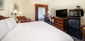 Pillow-top beds, desk, blackout curtains, iron/ironing board