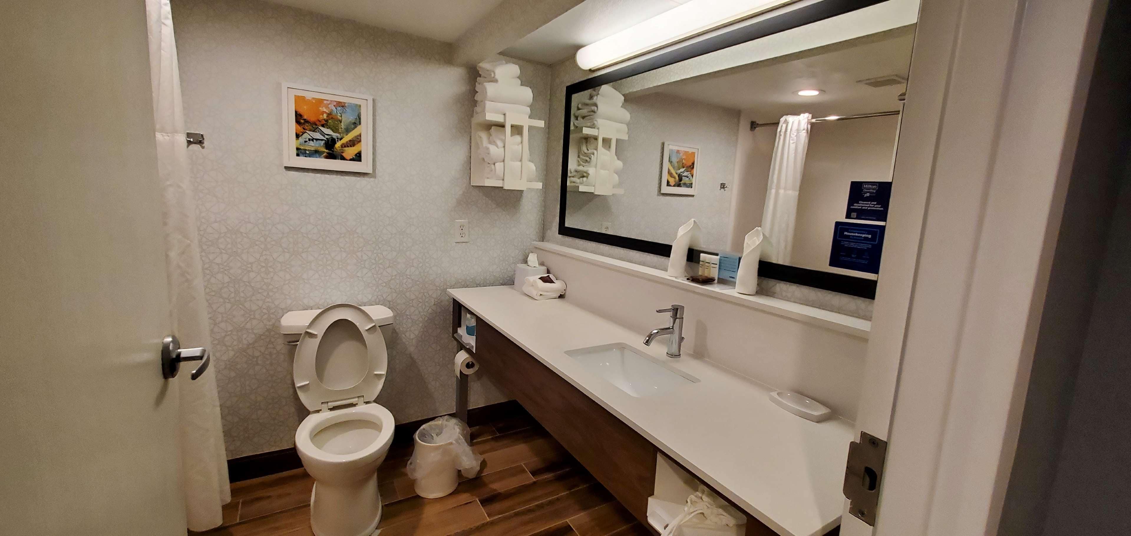 free toiletries, hair dryer, towels, soap