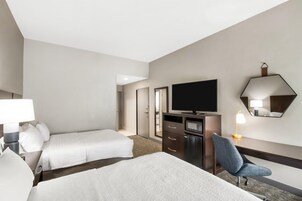 Room, 2 Queen Beds, Accessible, Non Smoking | In-room safe, desk, blackout drapes, iron/ironing board