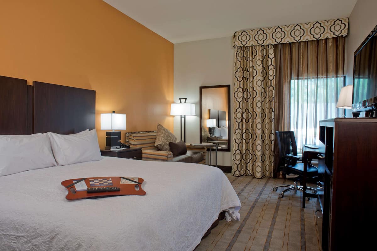 in-room safe, desk, blackout curtains, iron/ironing board