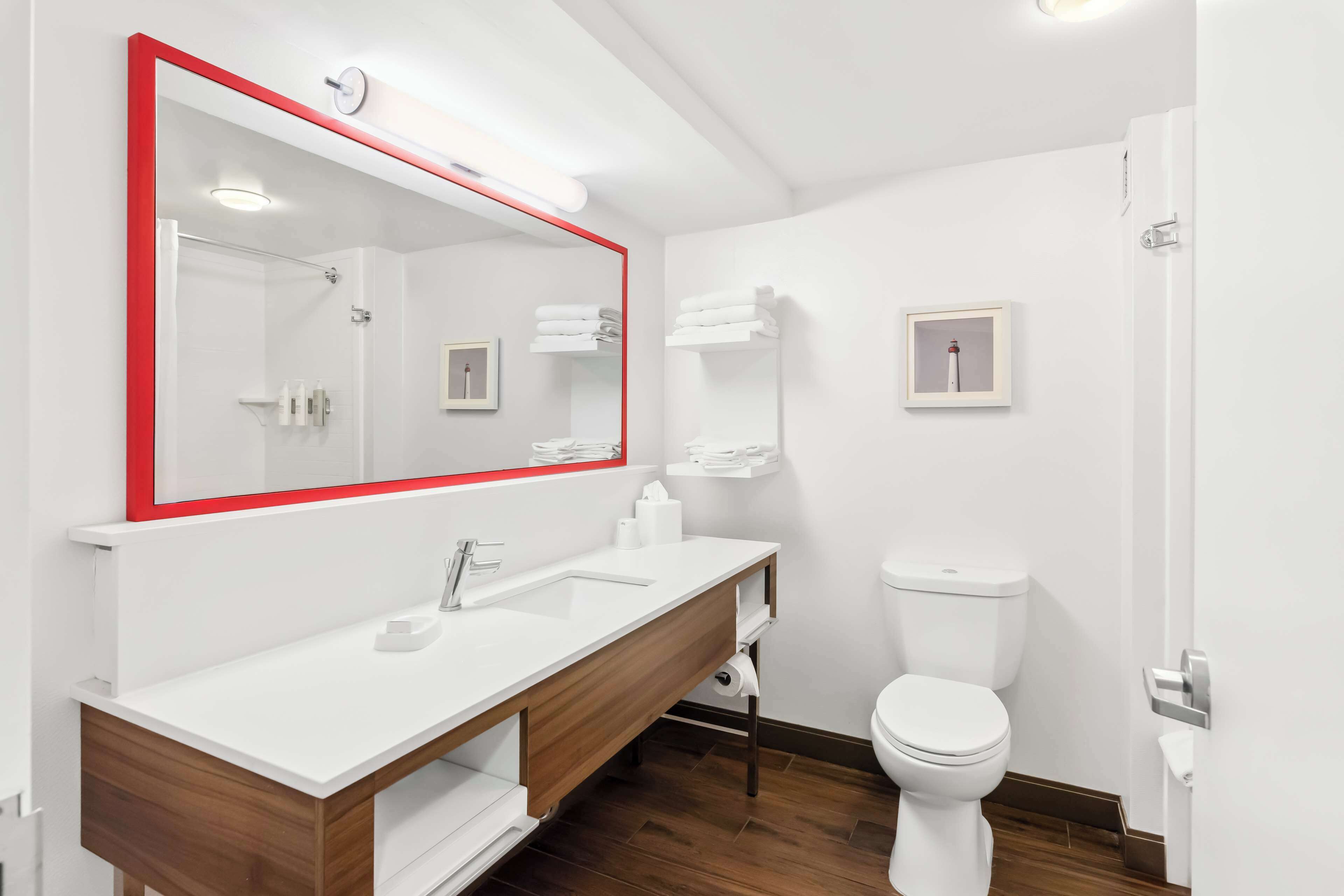 business room, 1 king bed, non smoking | bathroom | shower, free toiletries, hair dryer, towels