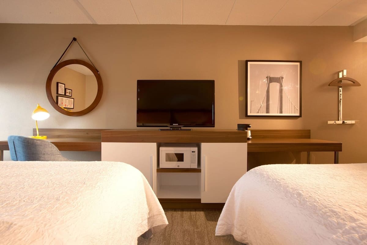 Premium bedding, pillowtop beds, blackout drapes, iron/ironing board