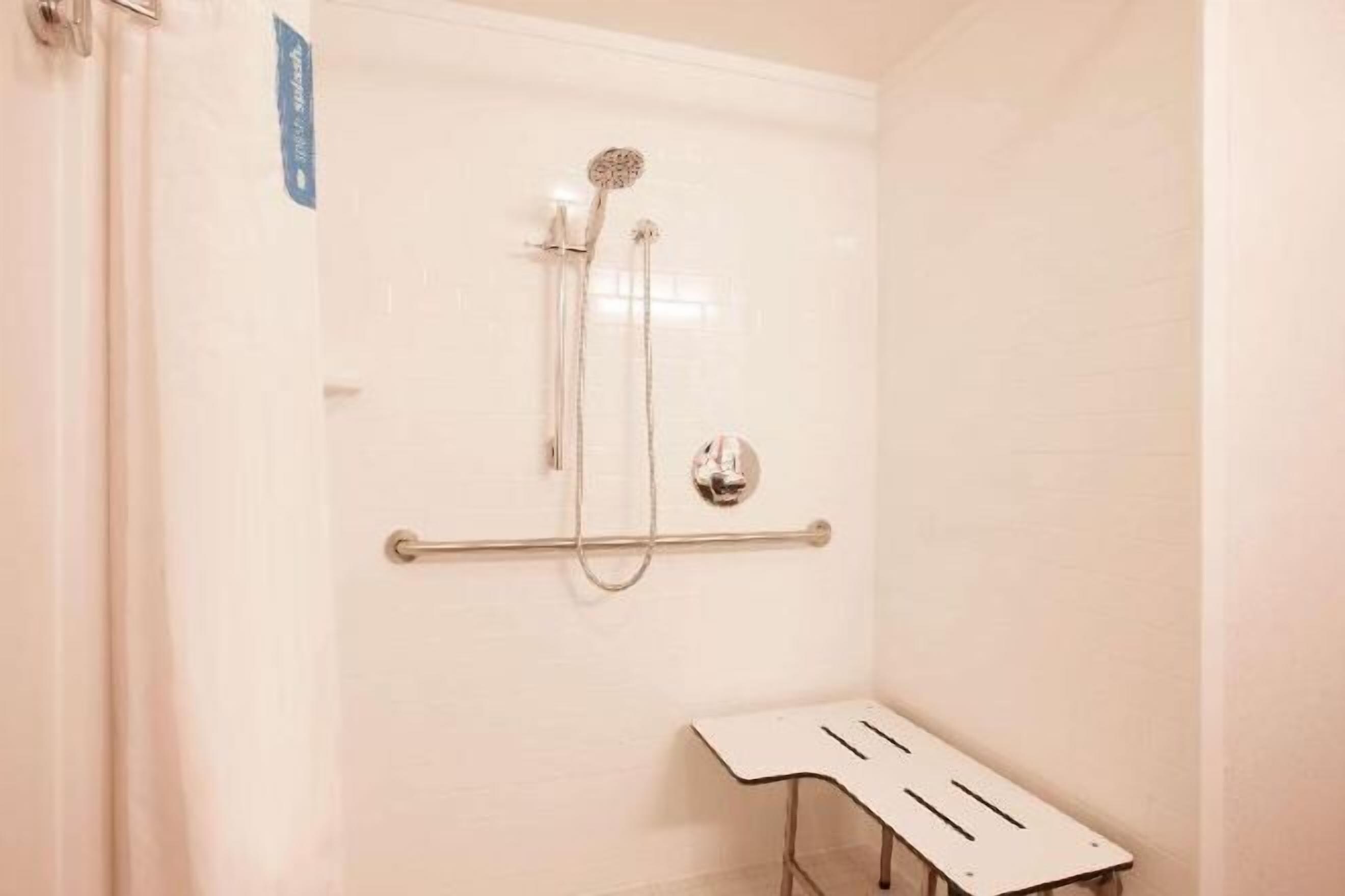 Bathroom | Shower, free toiletries, hair dryer, towels