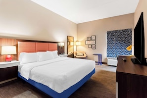 Chambre, 1 très grand lit, accessible aux personnes à mobilité réduite, non-fumeur