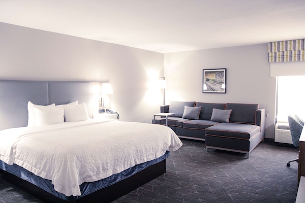 Habitación Deluxe, 1 cama King size, para no fumadores | Área de sala de estar | Televisión de pantalla plana de 32 pulgadas con canales por cable