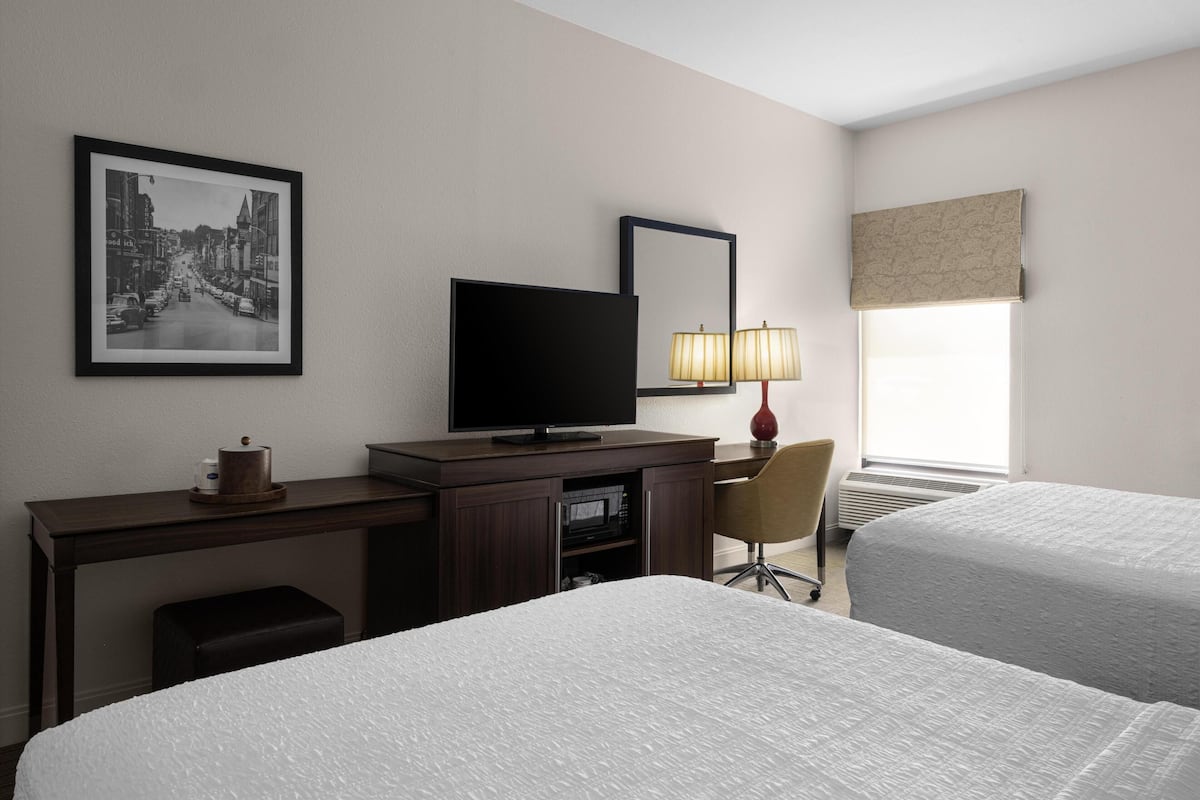 Hypo-allergenic bedding available, desk, laptop workspace
